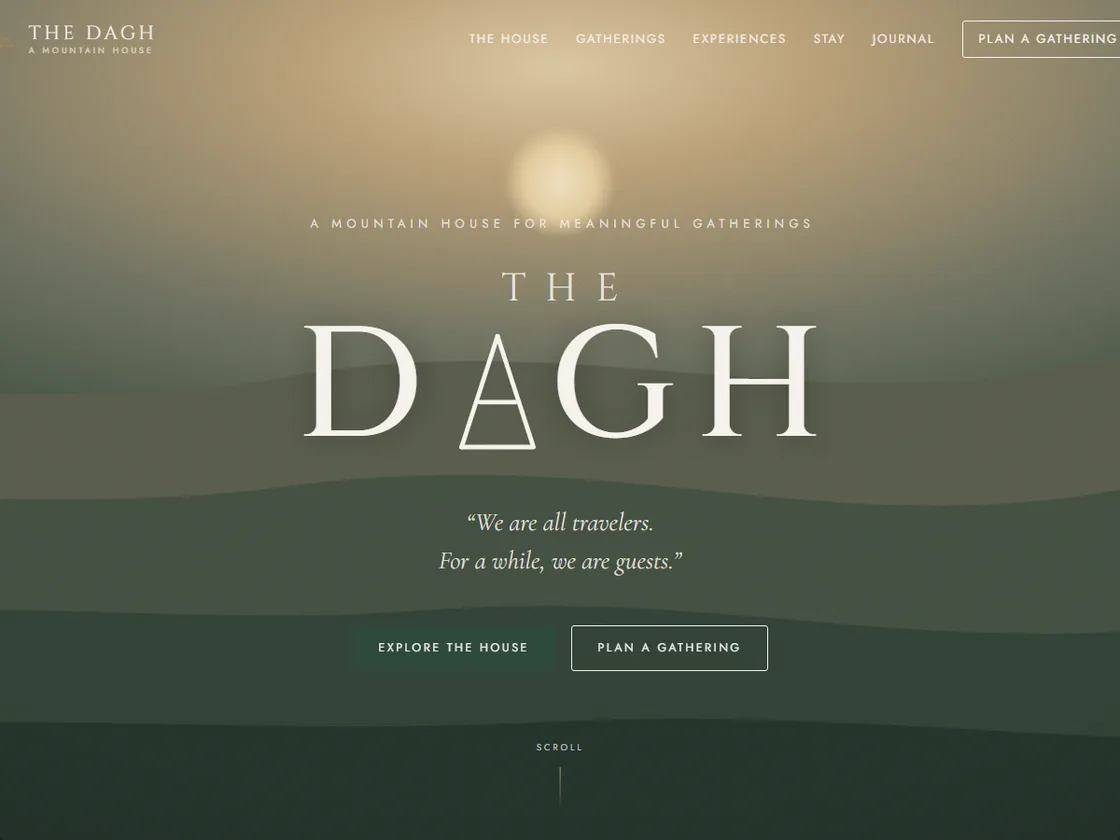 The Dagh — Boz Dijital tarafından yapılan dağ evi sitesi