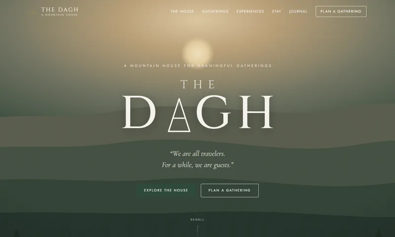 The Dagh sitesinin ana sayfası